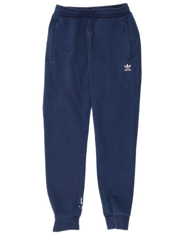 Adidas Pantalon de survêtement pour homme en coton bleu marine moyen