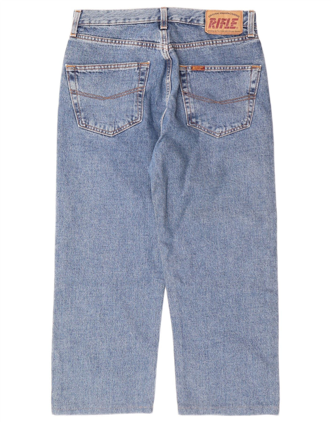 RIFLE Jean Capri Homme W32 L22 Bleu Coton