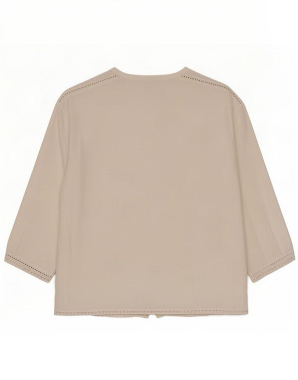 Zara Chemisier à manches 3/4 pour femme UK 18 XL Blanc