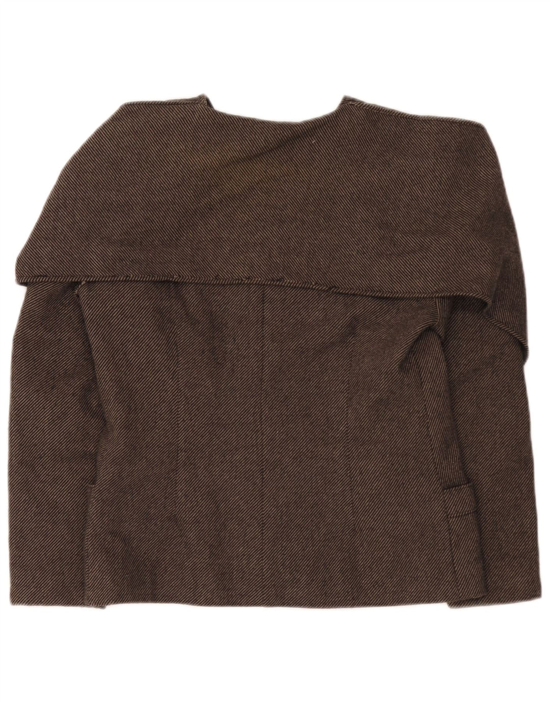 Luisa Spagnoli Veste blazer à 2 boutons pour femme IT 44 Marron moyen à fines rayures