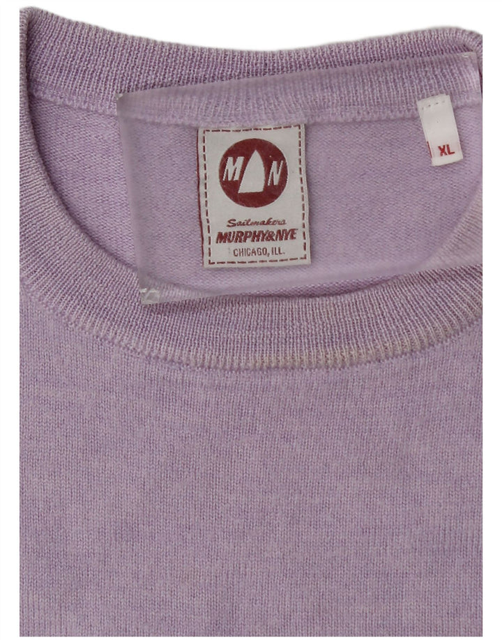 Murphy & Nye Pull à col rond Sailmakers pour homme XL Violet