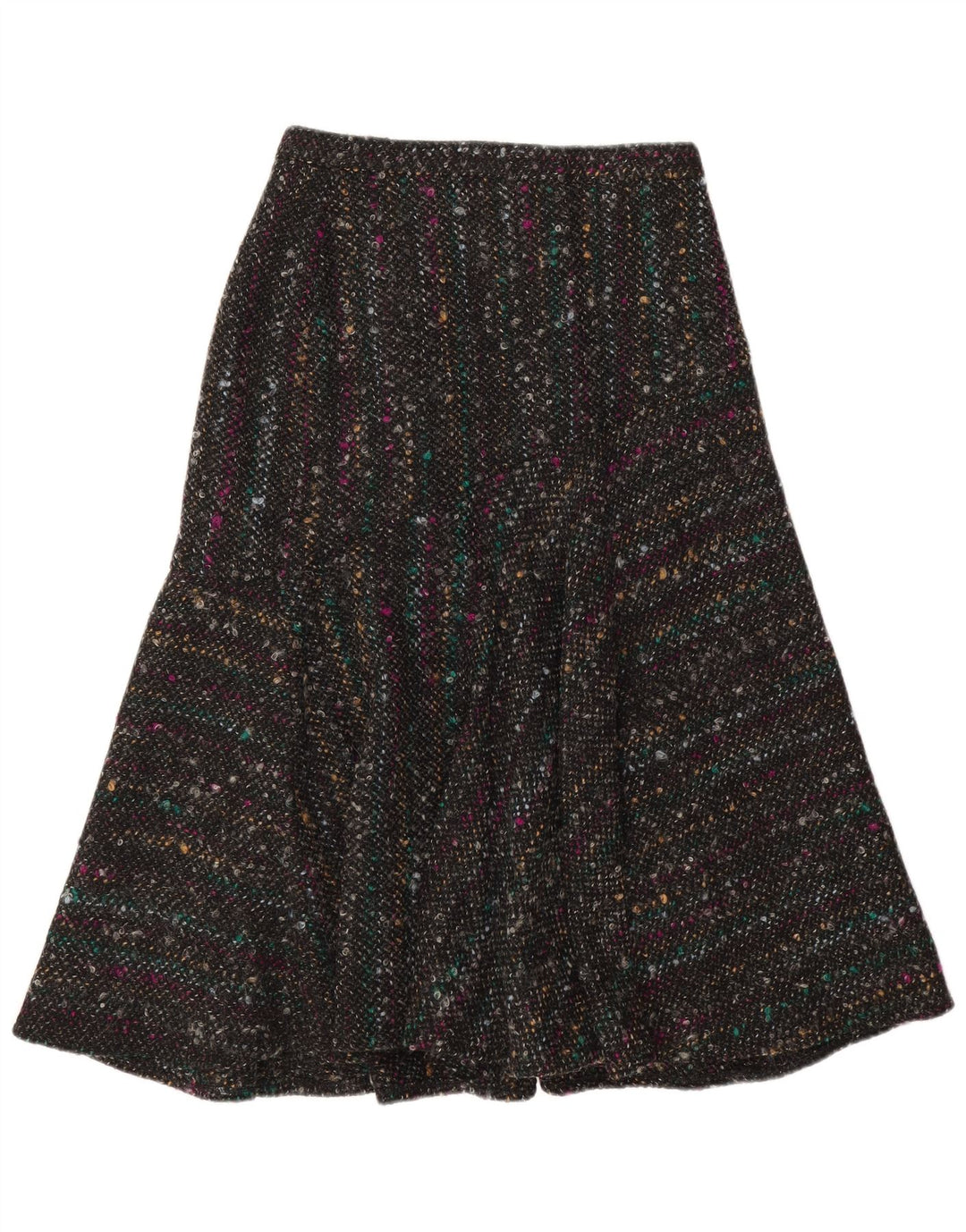 vintage Femme 2 Pièces Jupe Ensemble EU 40 Moyen W28 Gris Moucheté