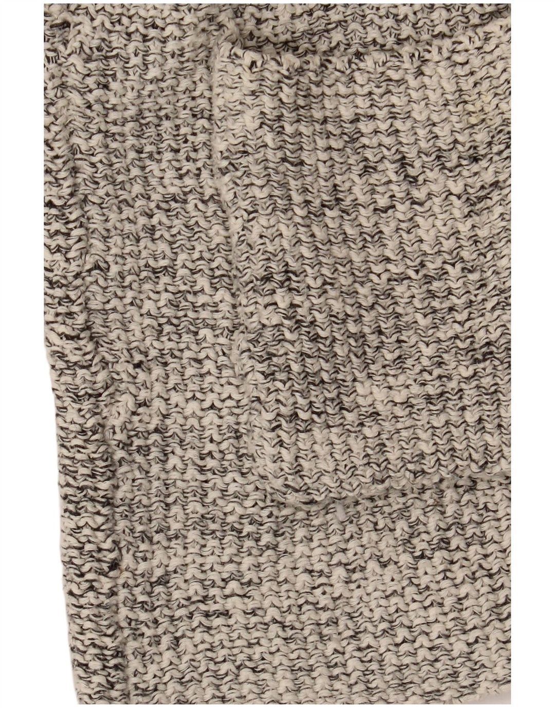 Zara Womens Open Cardigan Sweater UK 14 Gris Moyen Moucheté