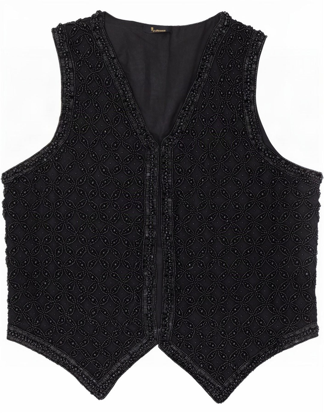 gilet femme vintage UK 14 Moyen Noir