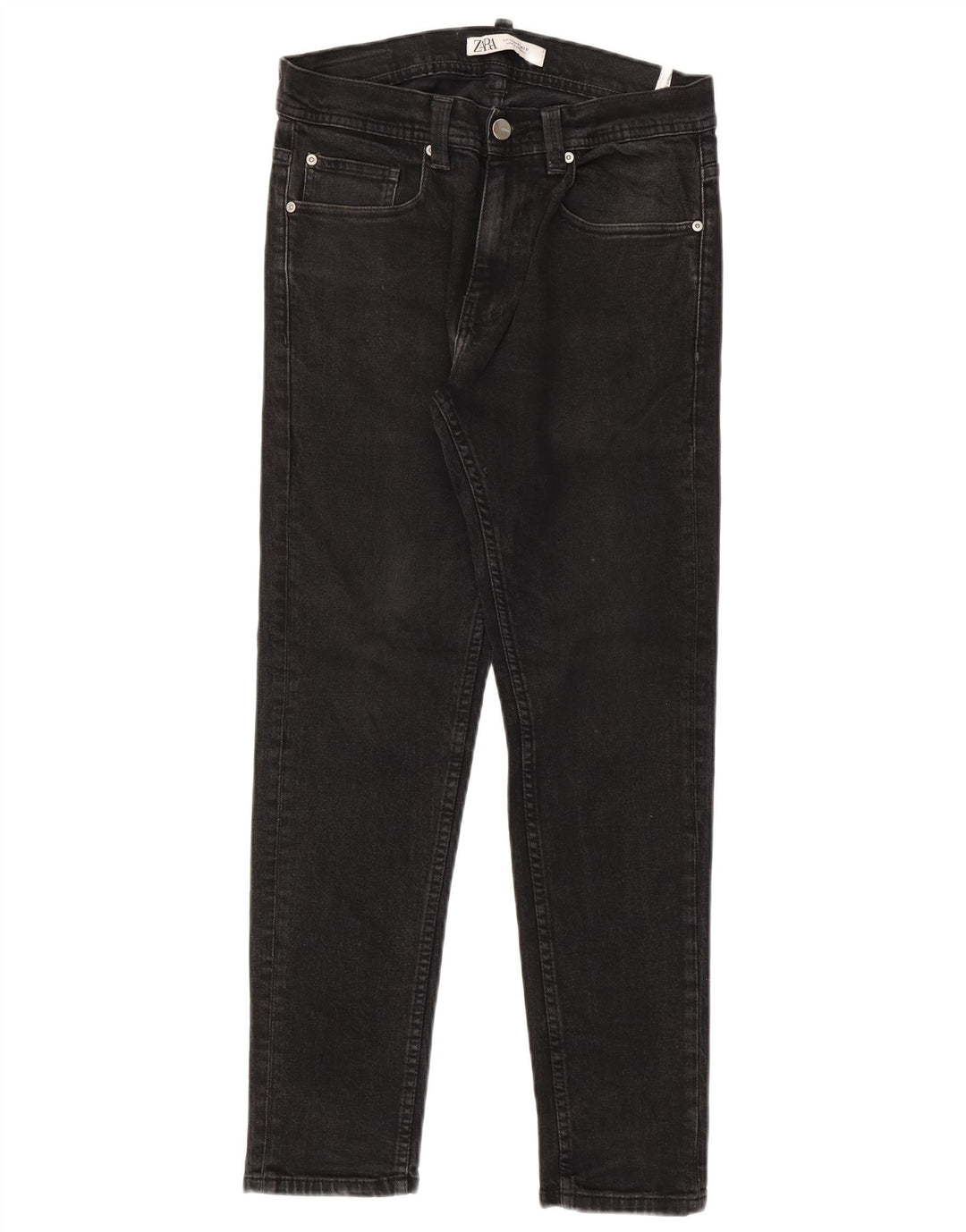 ZARA Mens Slim Jeans EU 40 Medium W31 L30 Black Cotton