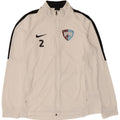 Nike Hommes Dri Fit Graphic Survêtement Top Veste Large Blanc Colorblock