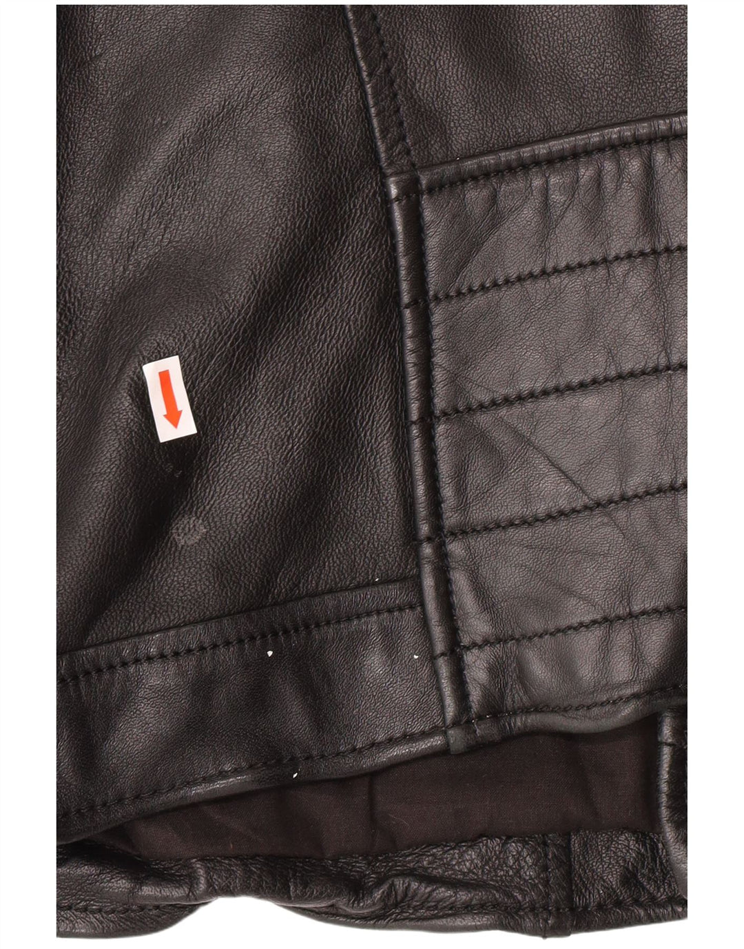 Freaky Nation Veste de motard en cuir pour homme UK 38 Cuir noir moyen