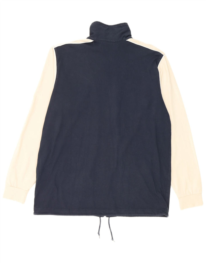 Kappa Veste de survêtement pour homme en coton color block Bleu marine Taille L
