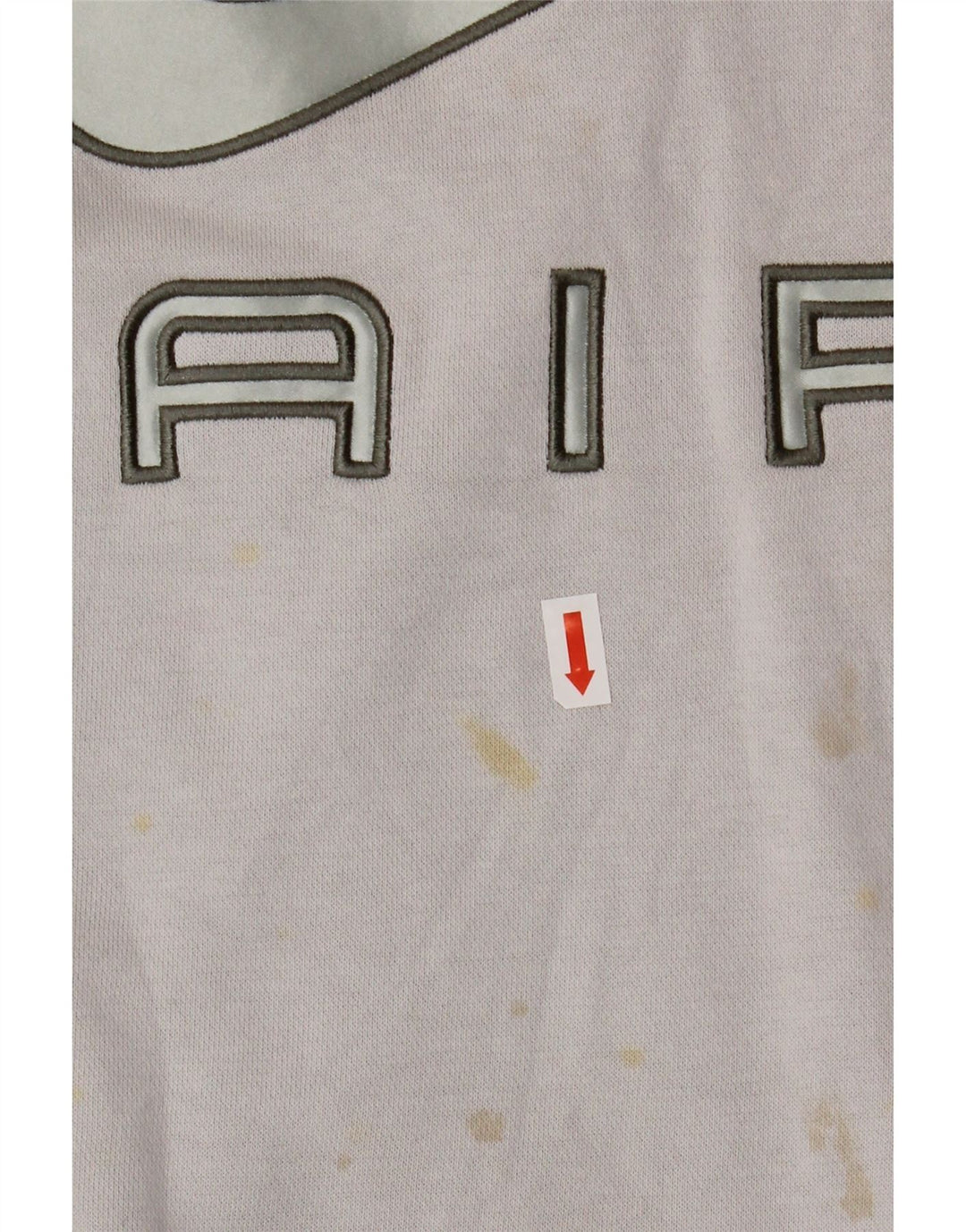 Nike Sweat-shirt graphique pour femme UK 14 Gris moyen Coton