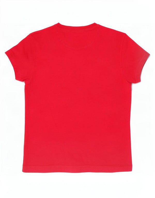 Berghaus T-Shirt Graphique Femme UK 14 Coton Floral Rouge Moyen