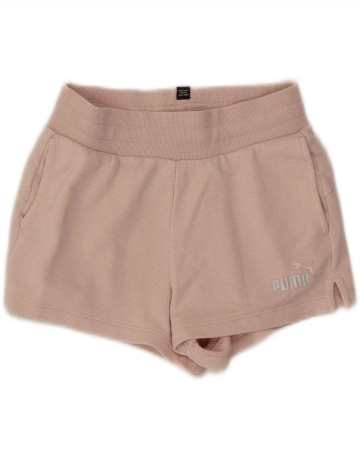 PUMA Short de Sport Graphique Fille 13-14 Ans Rose Coton