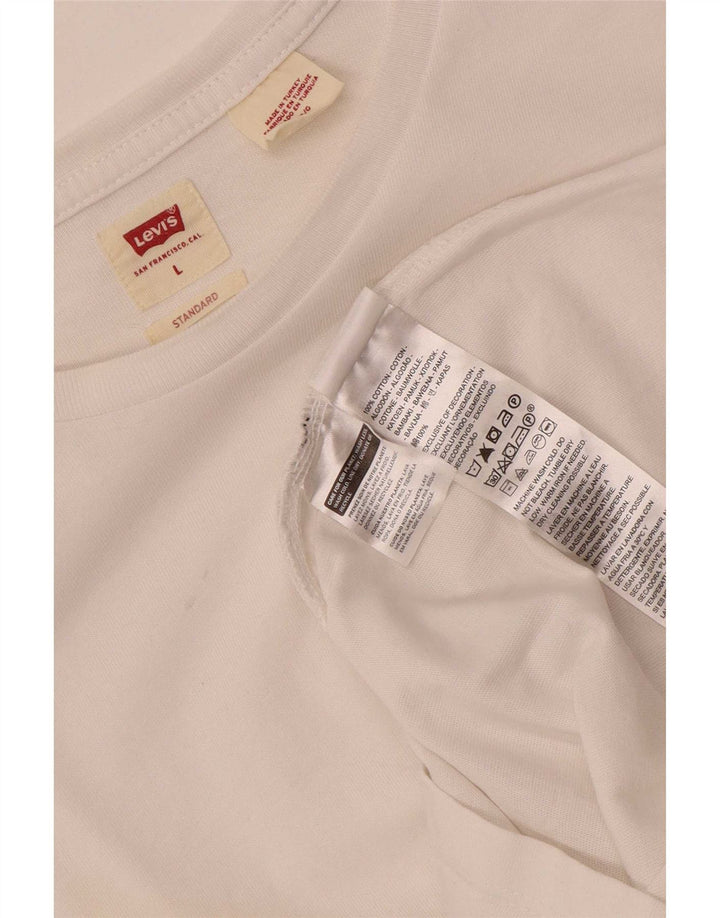 Levi's Tee-Shirt Standard Homme Blanc Large Coton