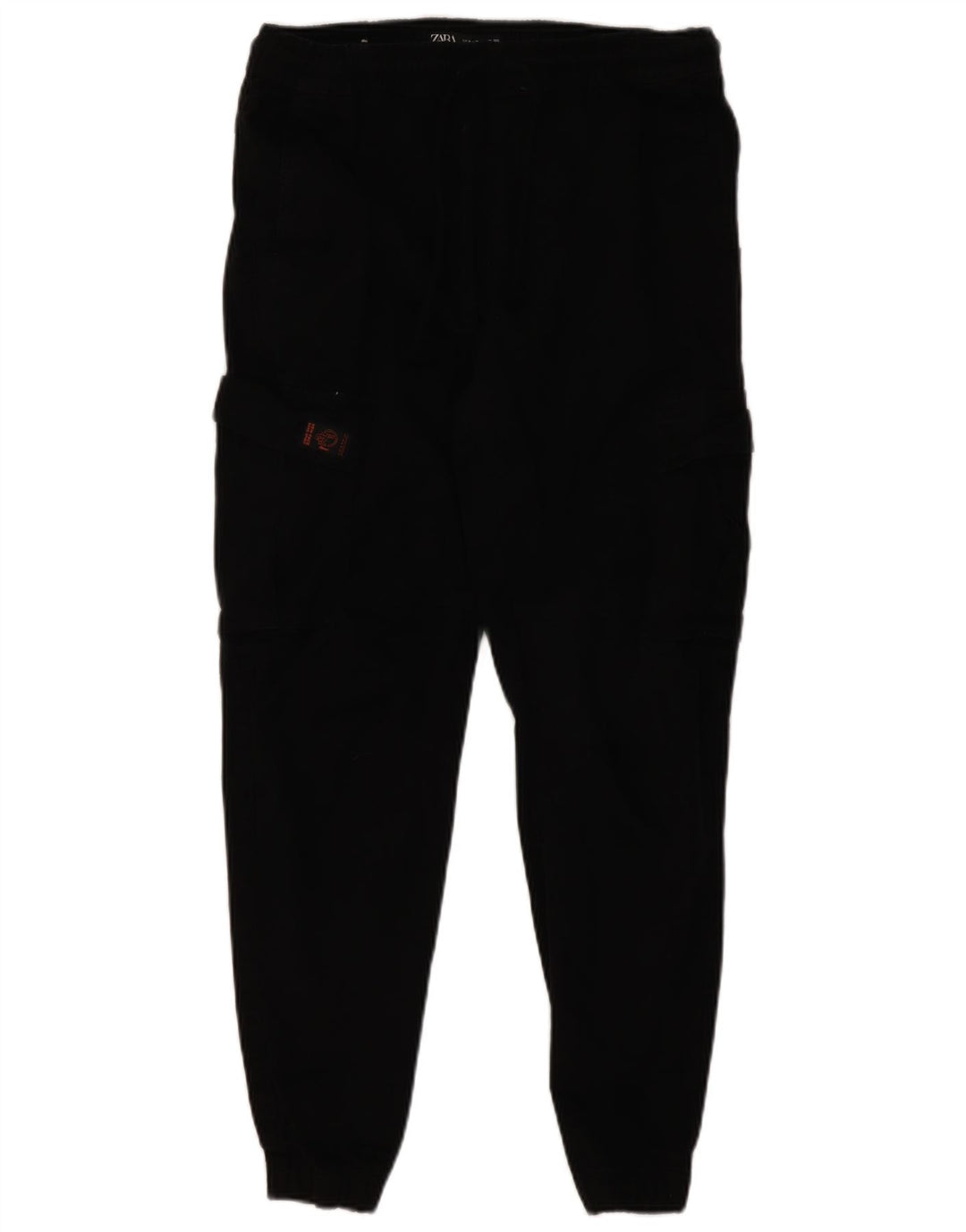 Zara Pantalon Cargo Joggers Homme Moyen W30 L27 Coton Noir