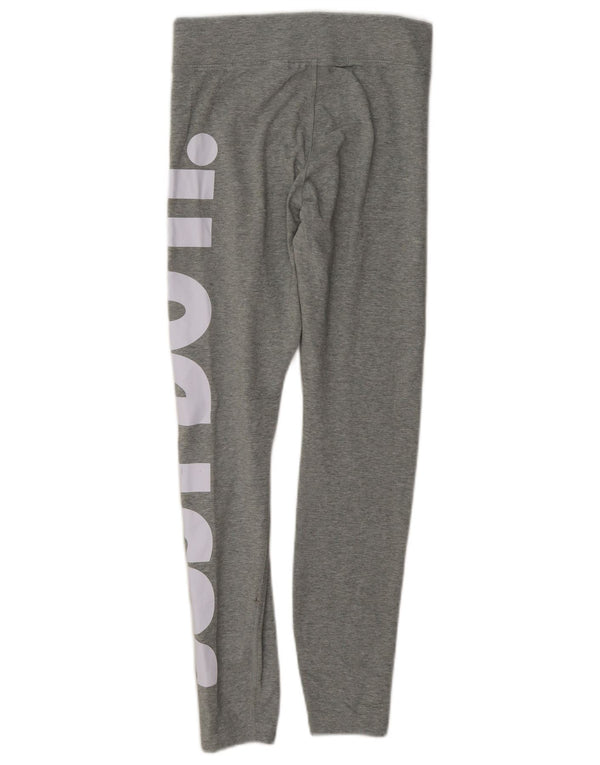 Leggings graphiques Nike pour femmes UK 10 petit coton gris