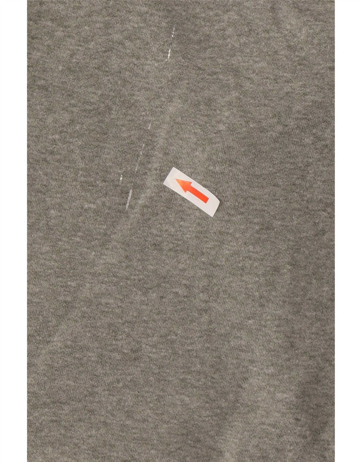 Columbia Sweat-shirt à col zippé pour femme UK 14 Gris moyen Coton