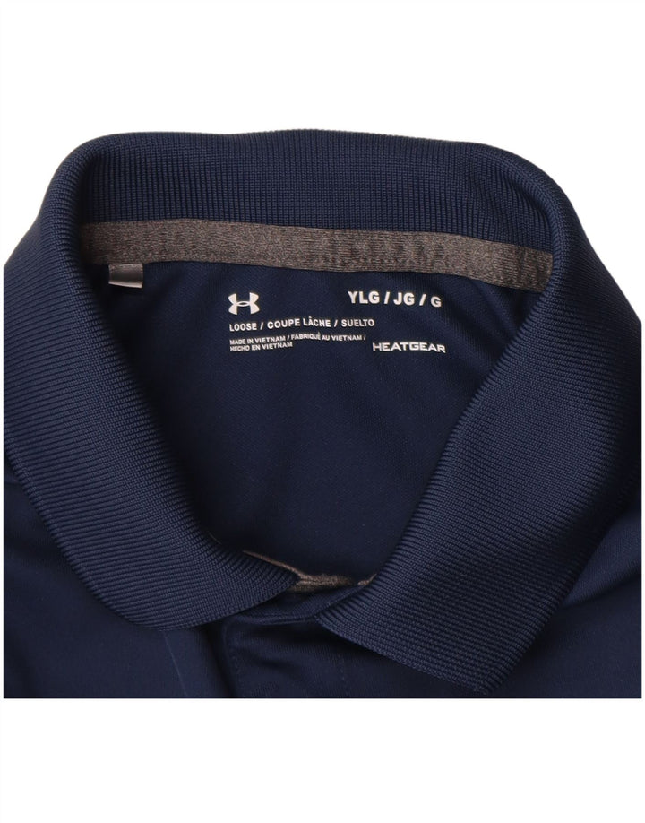 UNDER ARMOUR Polo Heat Gear pour garçon 11-12 ans Grand Bleu marine