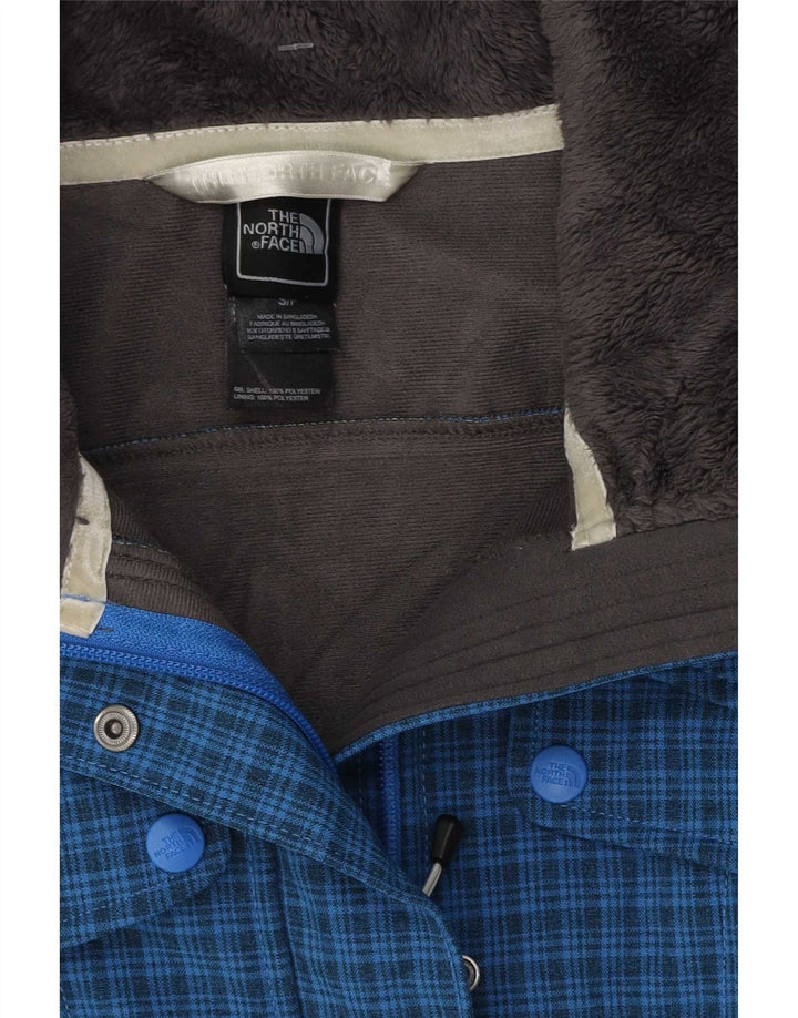 The North Face Veste coupe-vent pour femme UK 10 Petit bleu à carreaux en polyester