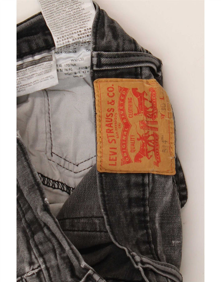 Levi's Jean Droit 514 Homme Gris W30 L32 Coton