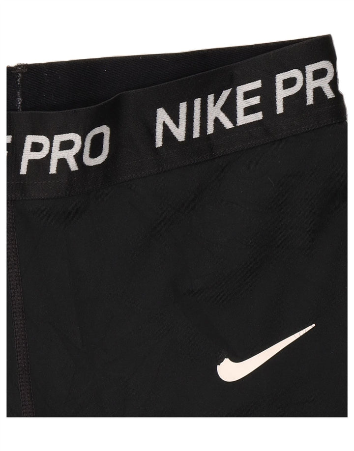NIKE Womens Graphic Capri Leggings UK 4 XS  Black Vintage Nike and Second-Hand Nike from Messina Hembry 