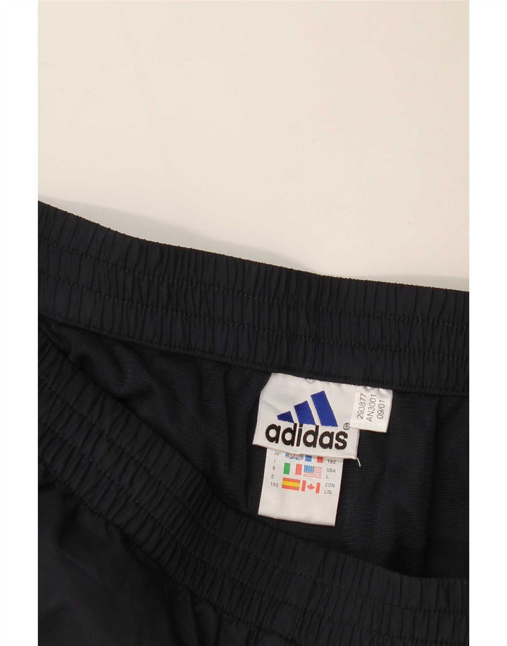 Pantalon imperméable Adidas pour homme Large Polyester bleu marine