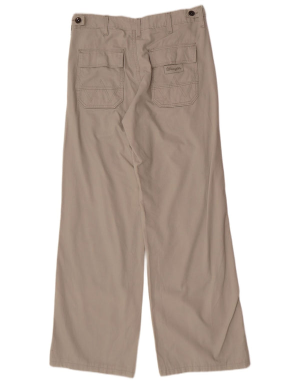 Wrangler Pantalon Chino Coupe Ample Femme W28 L30 Gris Coton
