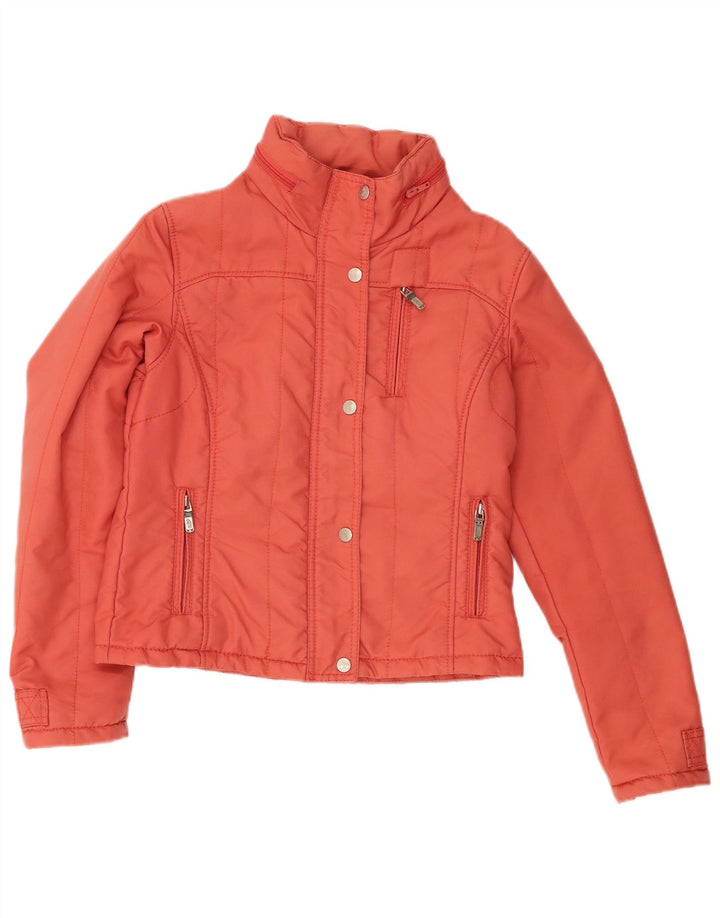 Refrigue Veste rembourrée à capuche pour femme UK 10 Small Orange Nylon