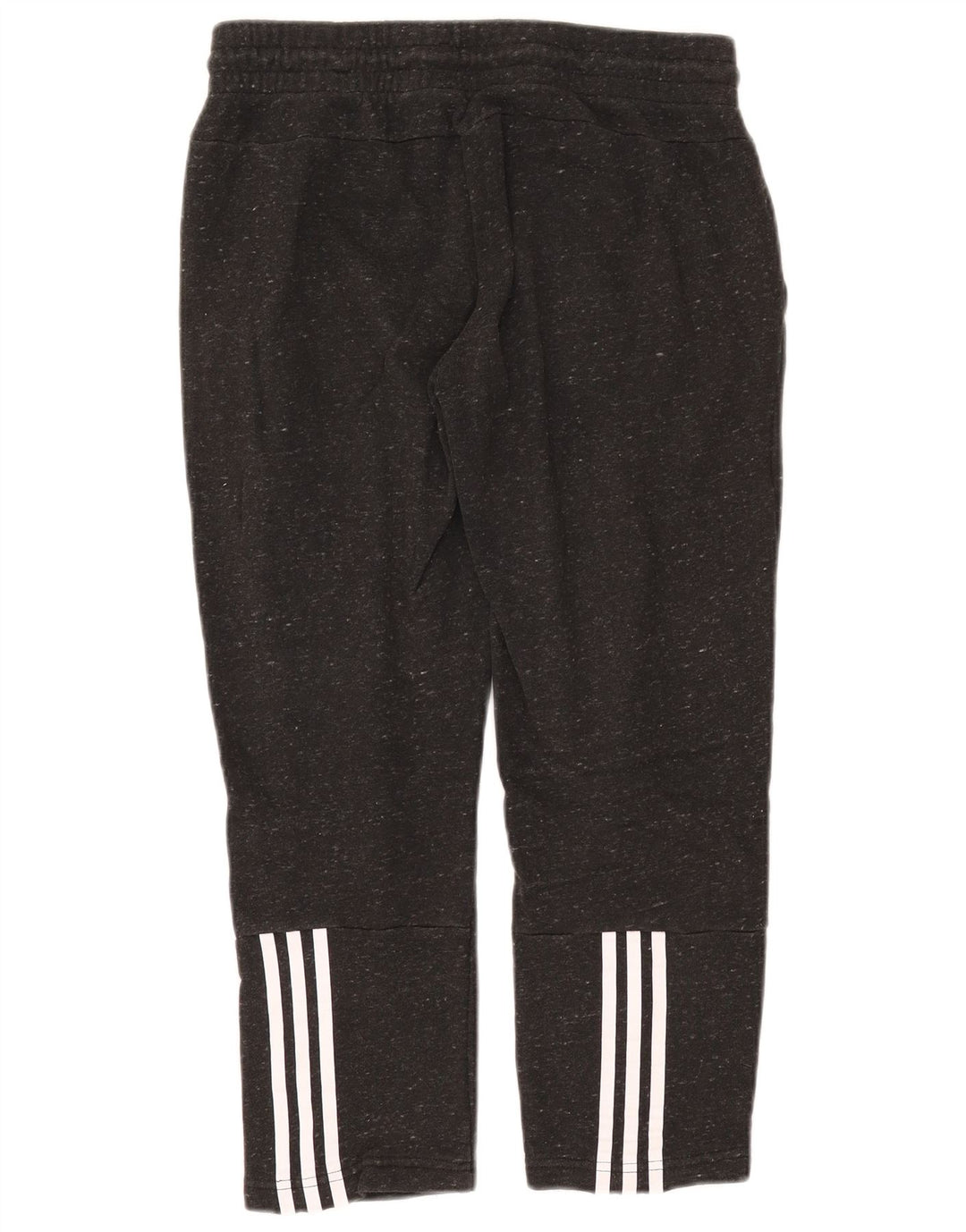 ADIDAS Pantalon de survêtement court pour femme UK 12/14 Coton moucheté gris moyen