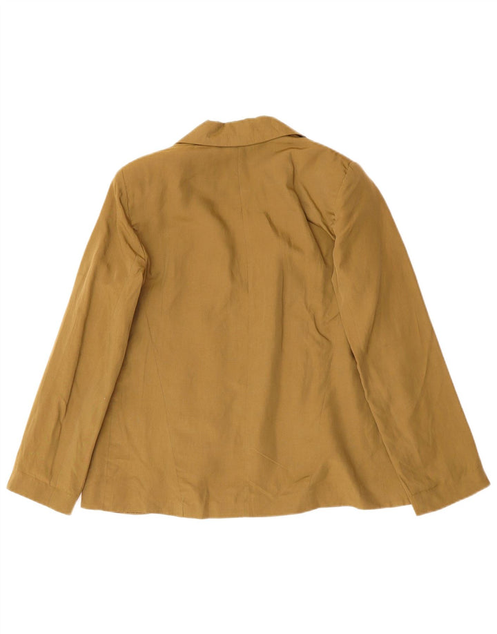 TOPSHOP Veste blazer ouverte surdimensionnée pour femme UK 10 Petit Kaki Lyocell