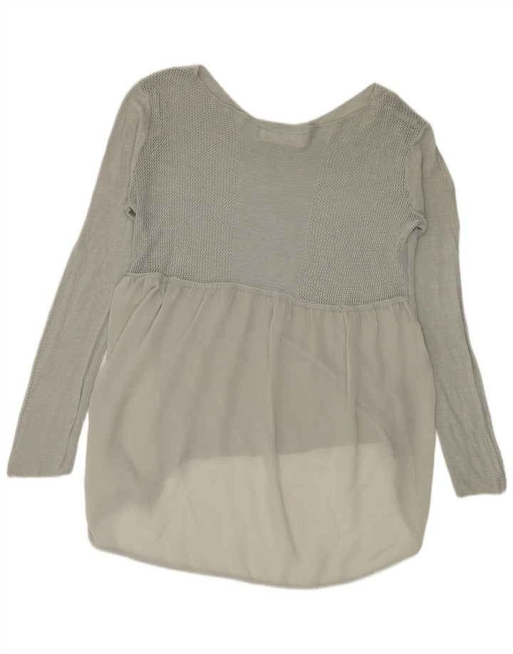 Zara Chemisier Femme Top UK 14 Large Vert