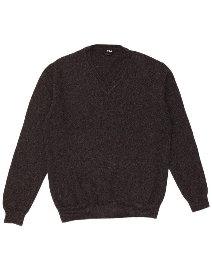 Fila Pull Col V Homme XL Noir Laine