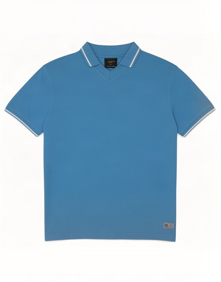 Lee Polo Homme Grand Bleu Coton