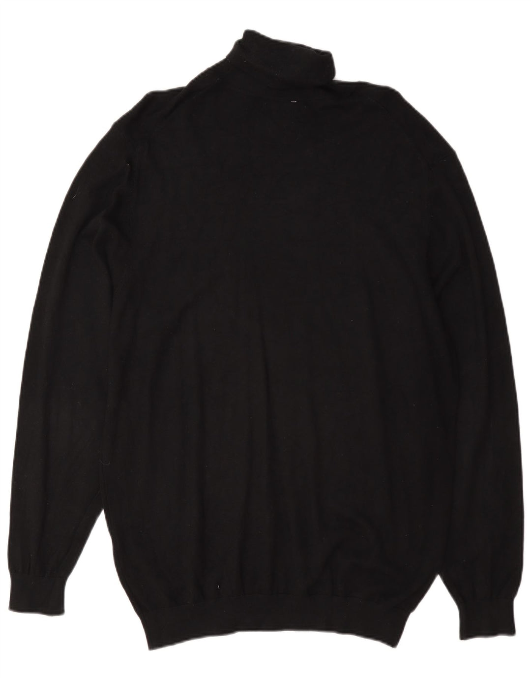 Zara Pull Col Roulé Homme Large Noir Viscose