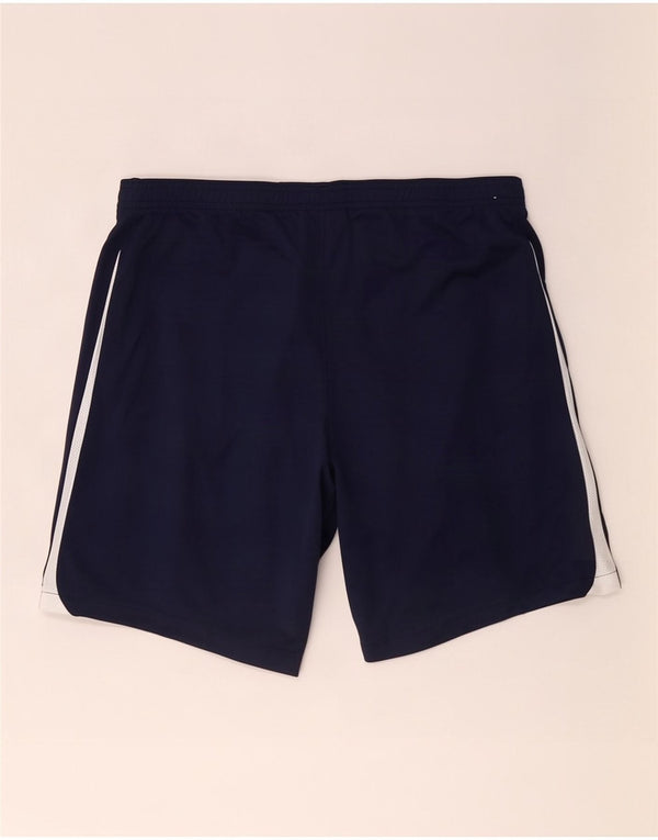 Nike Short de sport coupe slim pour homme en polyester color block Bleu marine Taille L