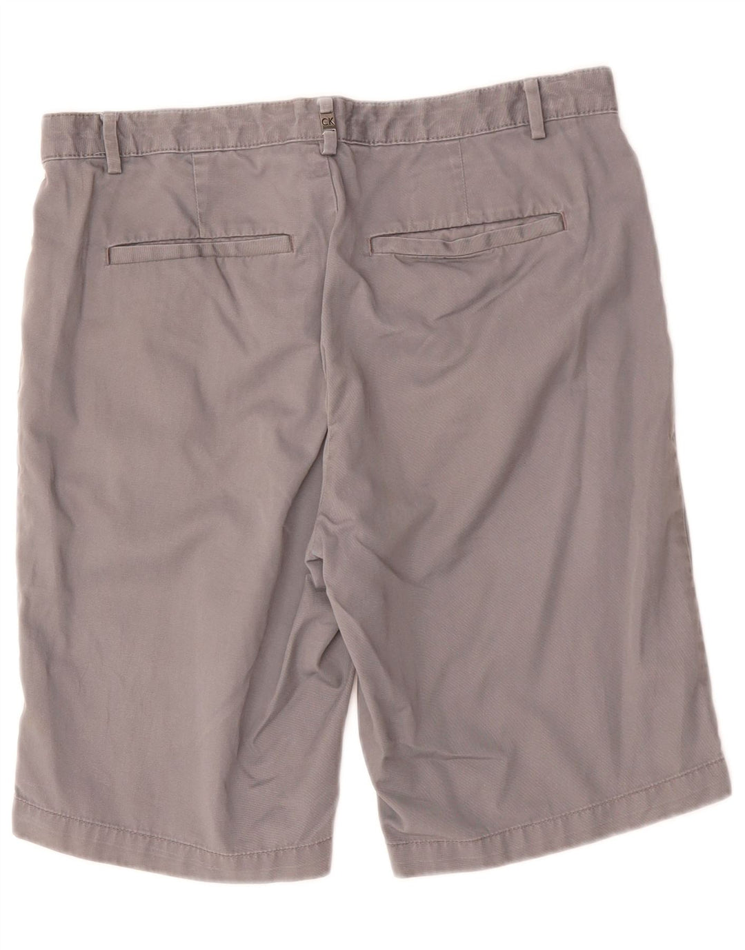 CALVIN KLEIN Short Chino Homme W30 Gris Moyen Coton
