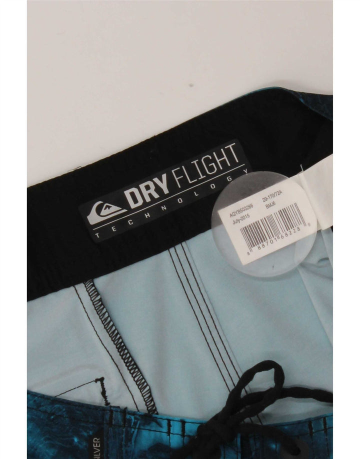 Quiksilver Short de Bain Homme Petit Bleu Géométrique Polyester