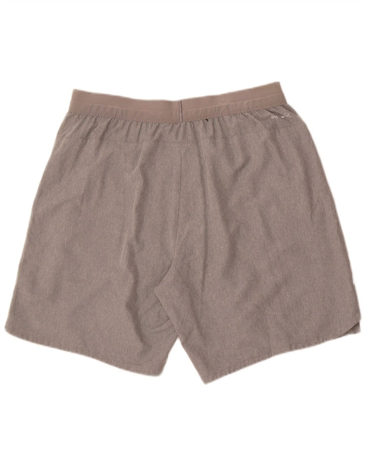 Russell Athletic Short de sport pour homme en polyester gris Taille L