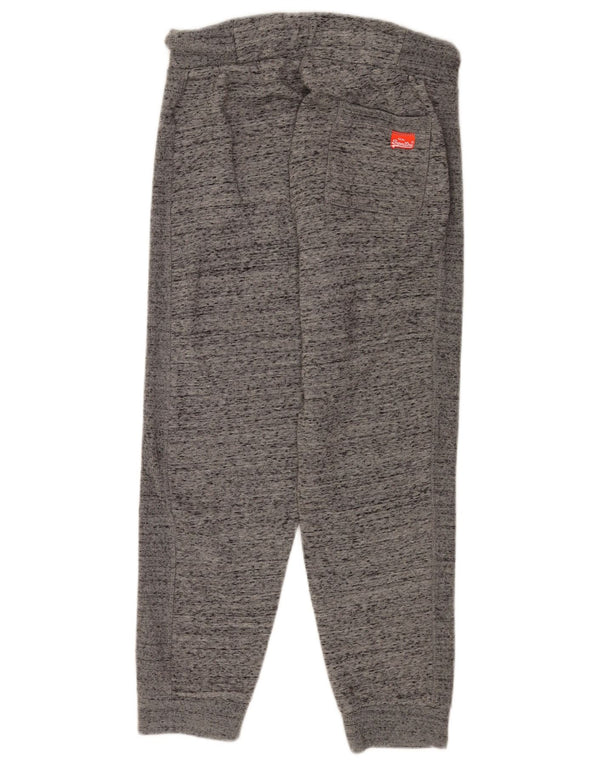 Superdry Pantalon de survêtement pour femme Joggers UK 12 Gris moyen moucheté