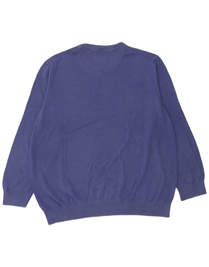 Timberland Pull à col rond pour homme 3XL en coton bleu