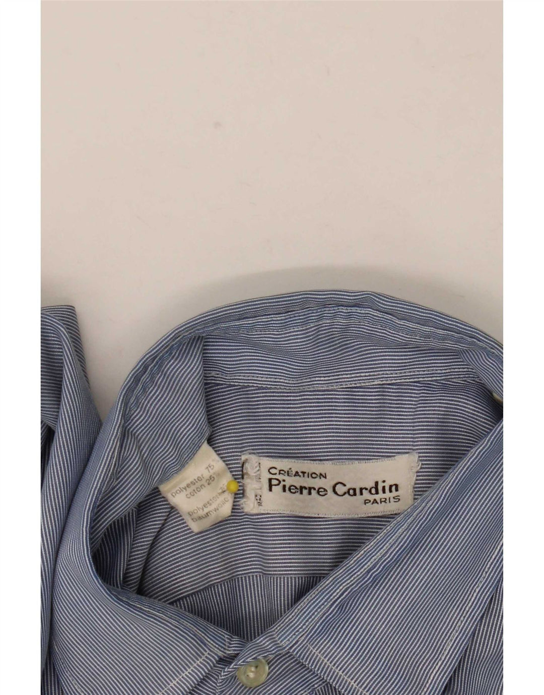 Pierre Cardin Chemise Homme Bleu Moyen Rayures Polyester