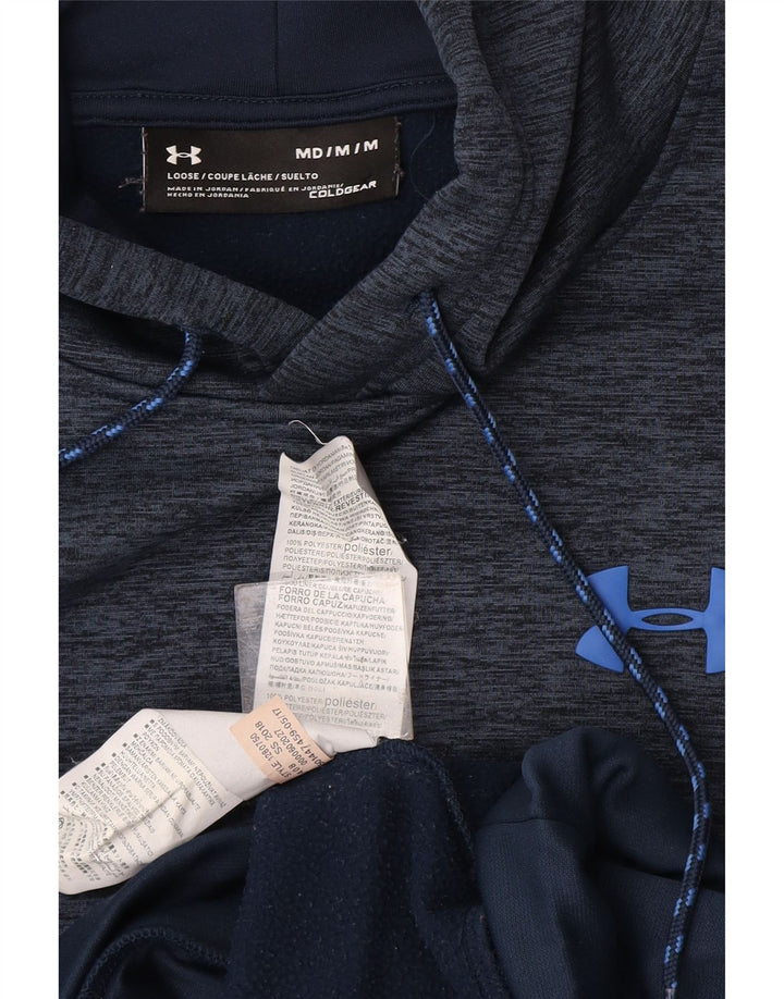 Under Armour Pull à Capuche Cold Gear Homme Bleu Marine Moucheté
