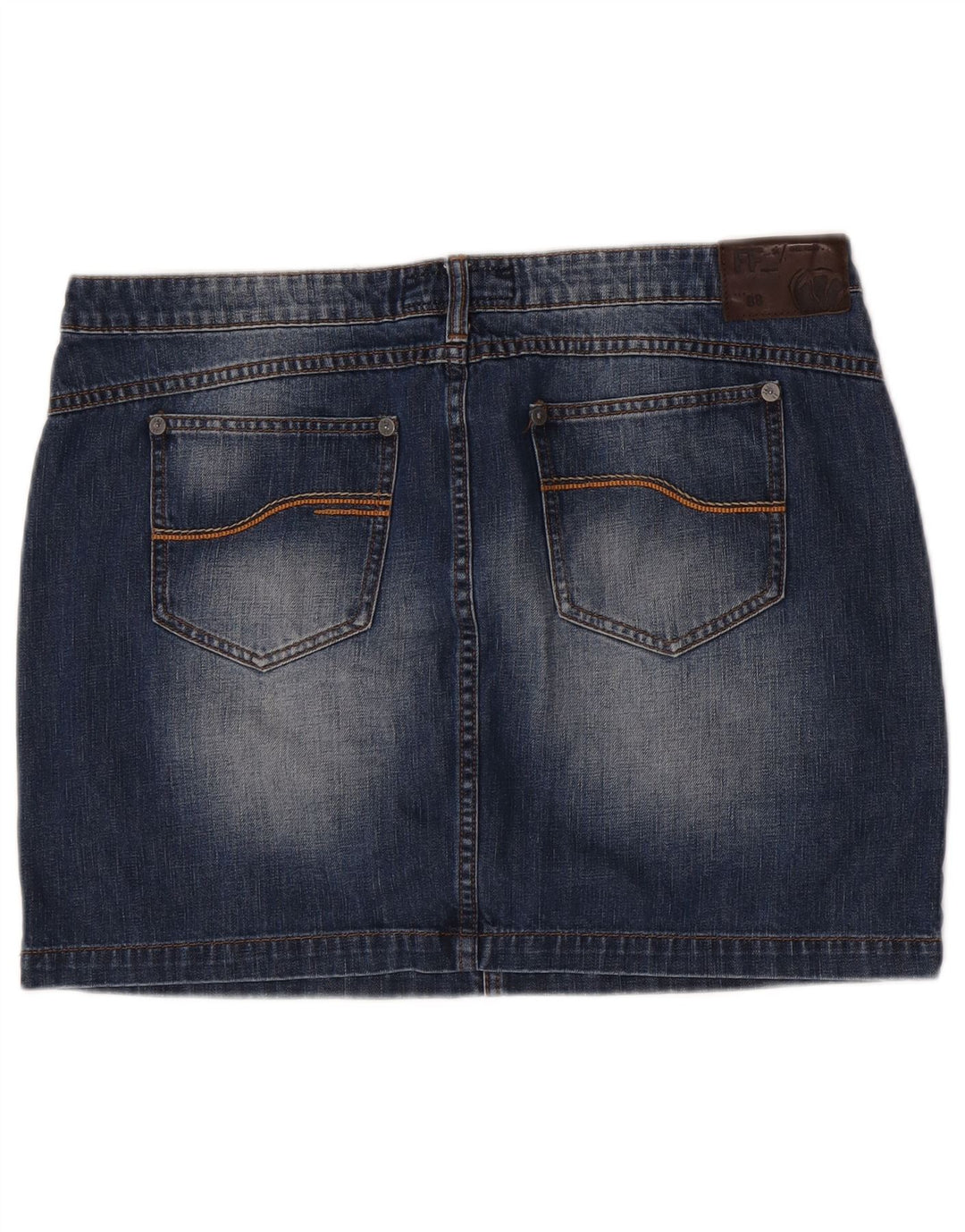 Fat Face Mini Jupe Cargo en Jean Femme W36 XL Bleu Coton