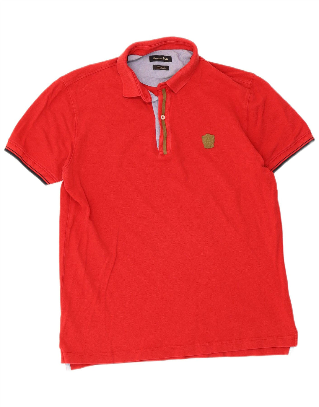 Massimo Dutti Polo coupe décontractée pour homme, grand rouge
