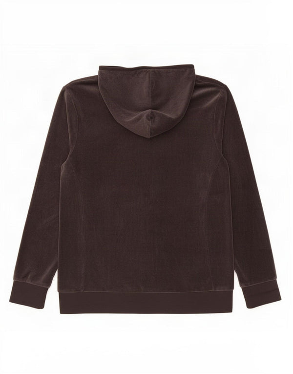 Ellesse Pull à capuche zippé pour femme UK 18 XL Gris Coton
