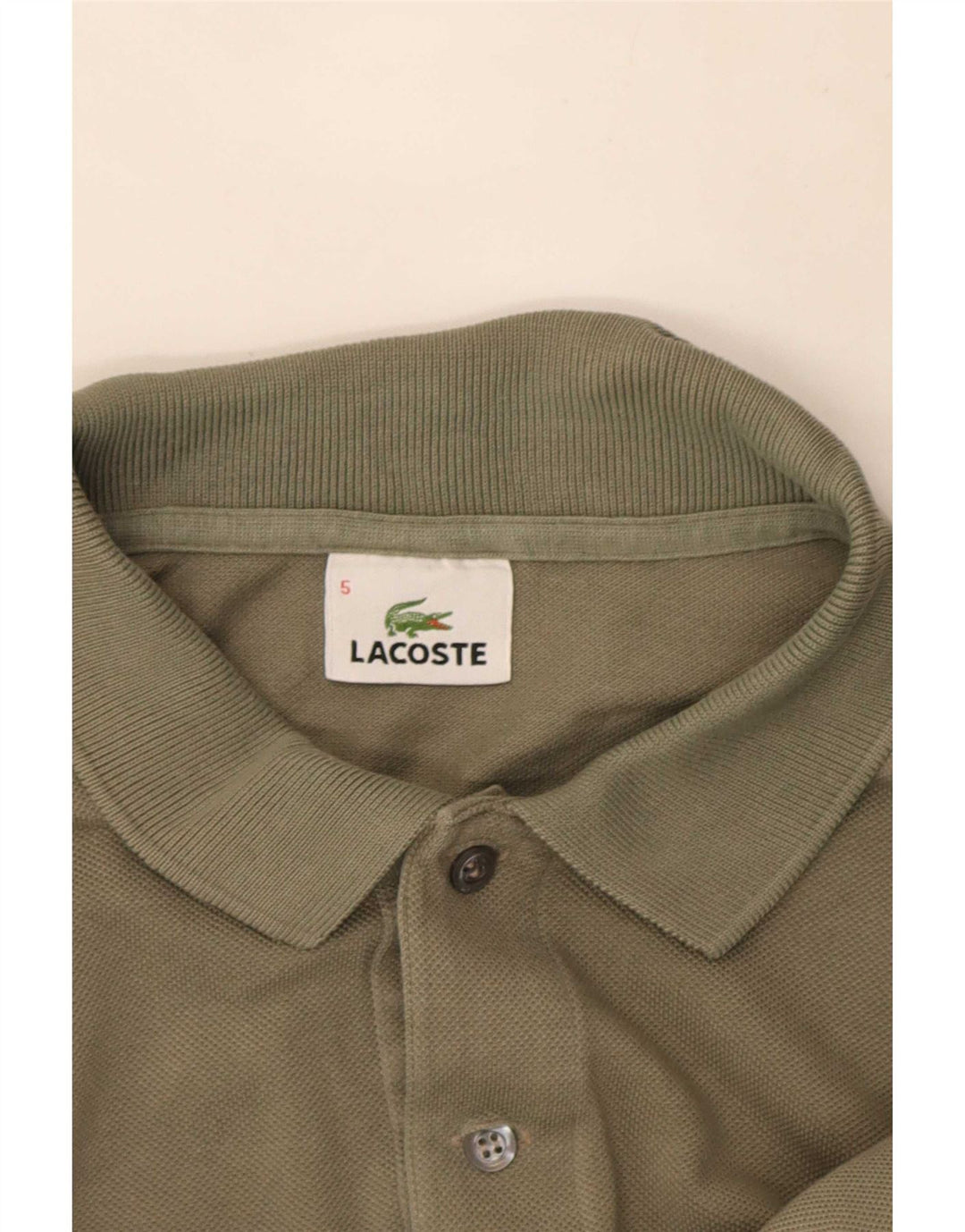 Lacoste Polo Homme Taille 5 Grand Coton Kaki