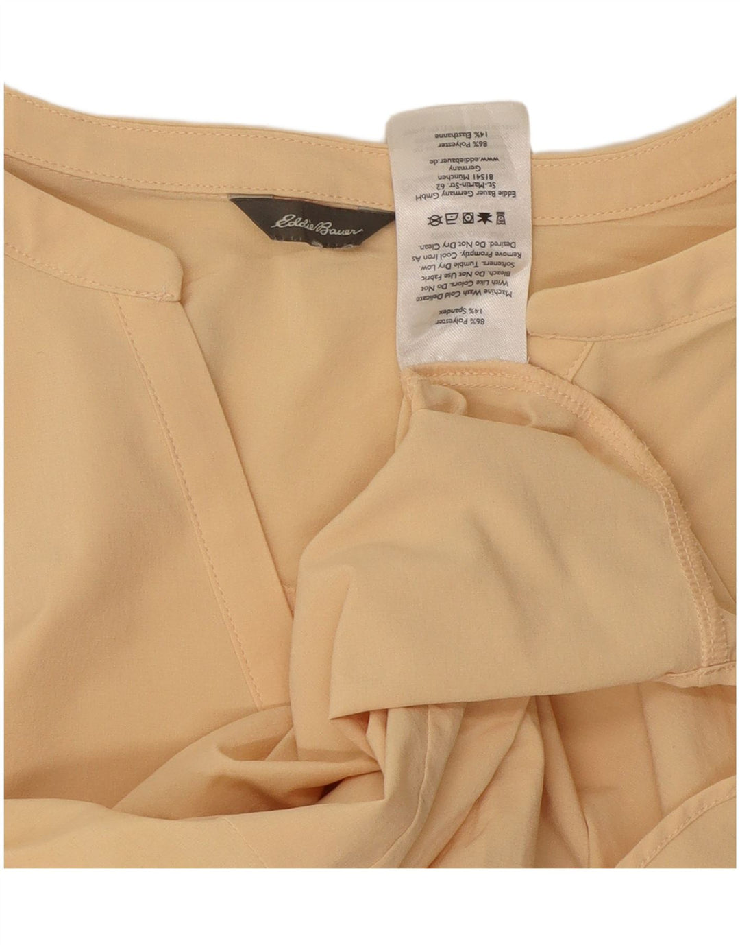 EDDIE BAUER Chemisier sans manches pour femme UK 18 XL Beige Polyester