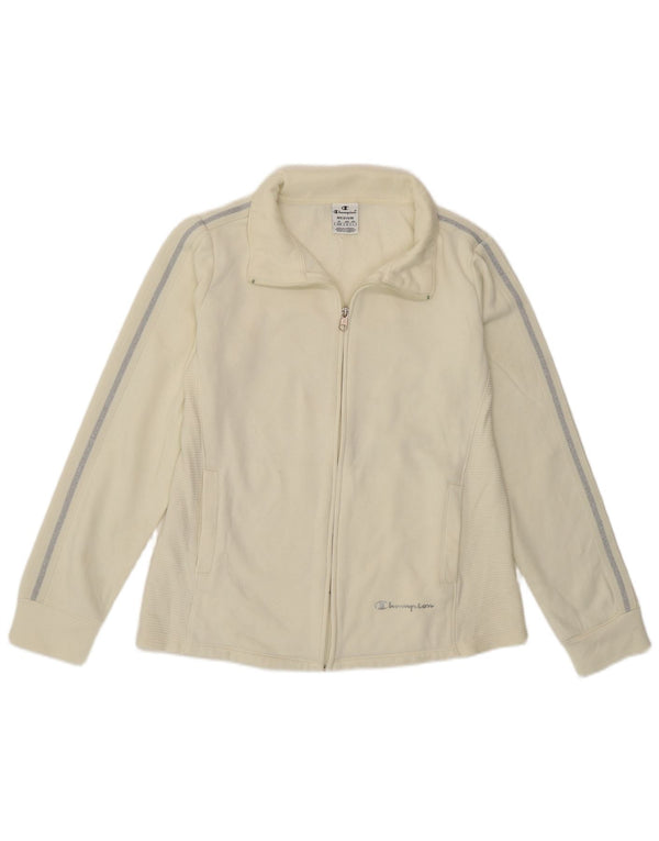 Champion Veste de survêtement pour femme UK 14 Medium Off White