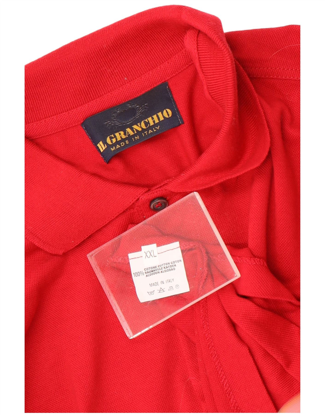 Il Granchio Polo à manches longues pour homme 2XL Rouge