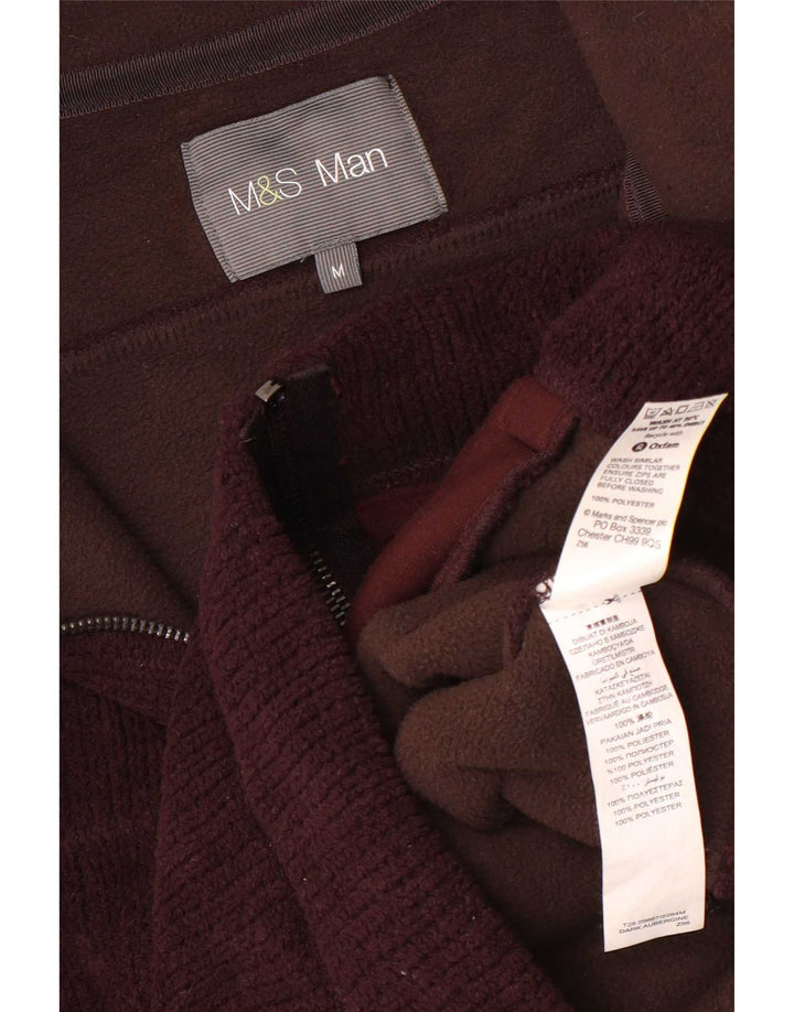 Marks & Spencer Veste polaire pour homme UK 38 Marron moyen Polyester