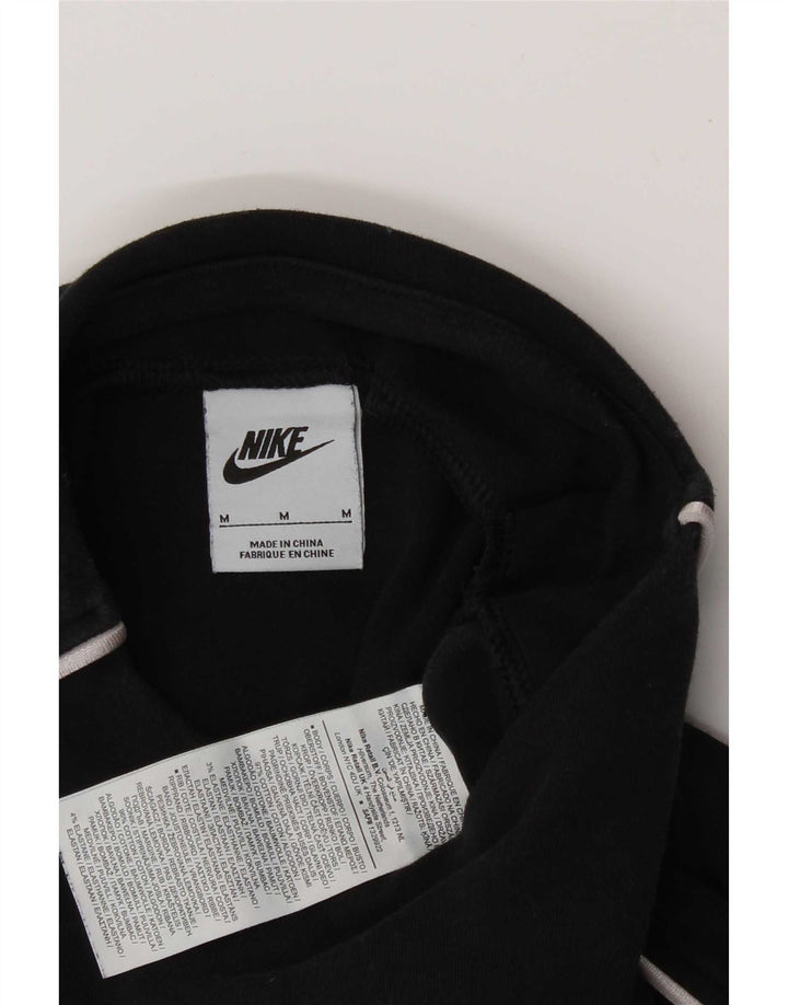 Nike Sweat-shirt pour femme UK 14 en coton noir moyen