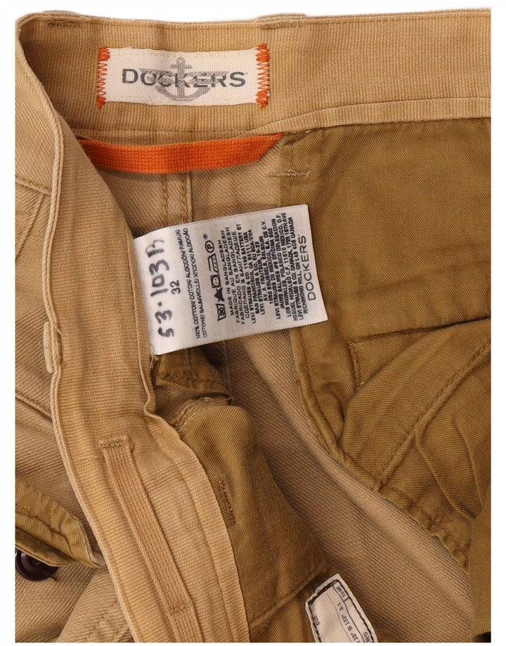DOCKERS Short Cargo Homme W32 Coton Beige Moyen